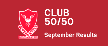 Club 50/50 September Results
