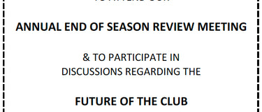 End of Season Review