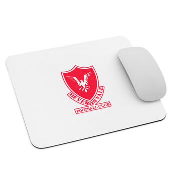 Deveronvale Red with White Logo Mouse pad